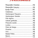Fim De Tarde Lanches Carte