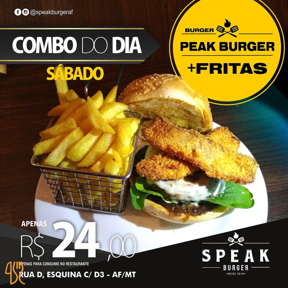 Speak Burger Speisekarte