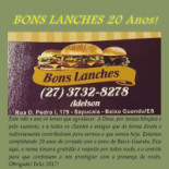 Bon's Lanches Carte