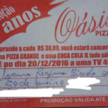 Oasis Pizzaria Carte