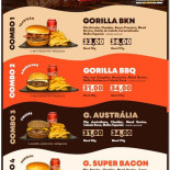 Gorilla Burguer Carta