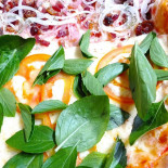 Manjericão Pizzas Rústicas Nourriture