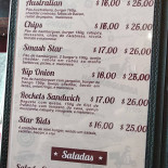 Star Burger Carte