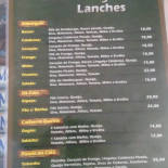 Espaço Lanches Menu