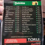 Toru トル Culinária Oriental Carte