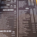 Faisca's Bar Carte