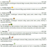 Oink Burger Carta
