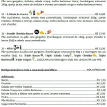 Oink Burger Carta