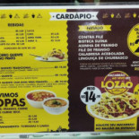 Lôzão Menu