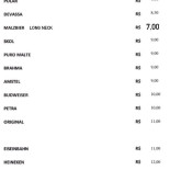 Bauru Pizzas Lanches Carta