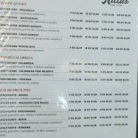 Nillu's Pizzas E Massas Carte