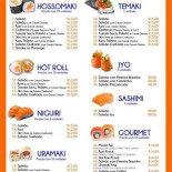 Cantinho Do Sushi Ervália Carte