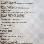 Cactu's Bar E Restaurante Carta