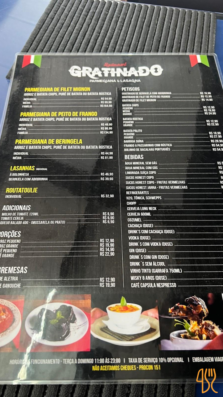 Gratinado Carte