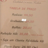 Tradição Gaúcha Churrascaria Pizzaria Carta