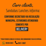 Sandubas Lanches Carte