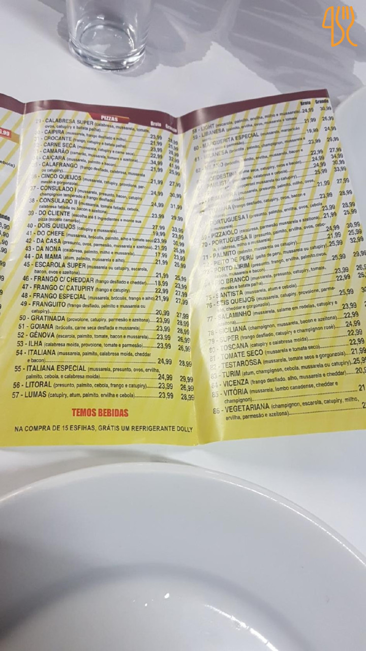Pizzaria D'mama Carta