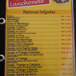 Tapiocaria Lanchonete Do Branco Carte
