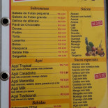 Tapiocaria Lanchonete Do Branco Carte