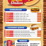 Hot Dog Do Edmilson Carte