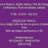 Sabor Da Casa Carta