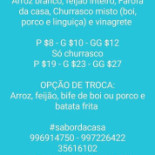 Sabor Da Casa Carta