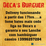 Deca's Burguer Carte