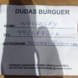 Dudas Burguers Carte