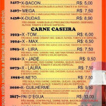 Dudas Burguers Carte