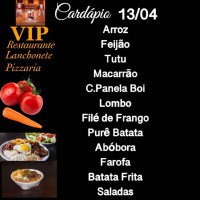 Vip Lanchonete E Pizzaria/localja menu