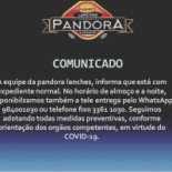 Pandora Lanches Carte