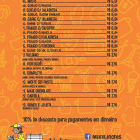 Maxx Lanches Carte