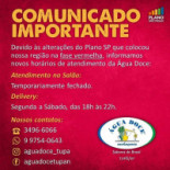 Água Doce Cachaçaria Tupã Carta