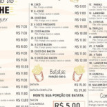 Cantinho Do Lanche Carta