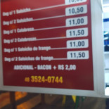 Adao Lanches Carta