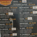 Pedrinho Lanches Carta