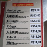 Faísca Lanches Carta