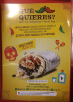 Qué Quieres? menu
