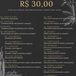 Palácio da Pizza Carta