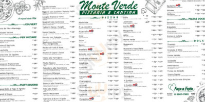 Pizzaria Monte Verde menu