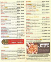 Pizza Upper menu