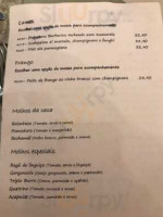 Barbarico Pastacaffè menu