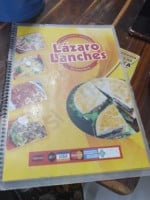Lázaro Lanches menu