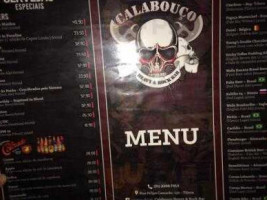 Calabouço Heavy e Rock Bar menu