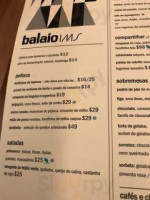 Balaio Ims menu