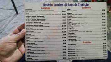 Rosário Lanches menu