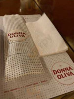 Donna Oliva Pizzaria menu