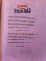 Boqueirao menu