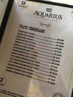 Aquariu's Steakhouse menu