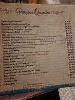 Maricota menu